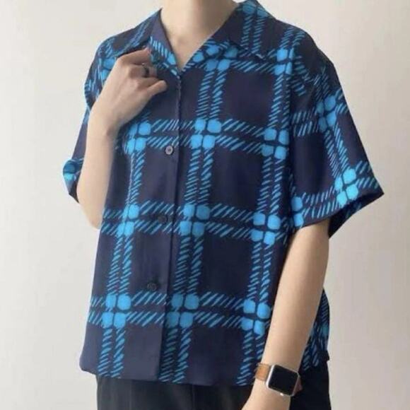 Marni Tops - NEW‎ Marni Uniqlo Collaboration Oversized Open Collar Shirt Size Large